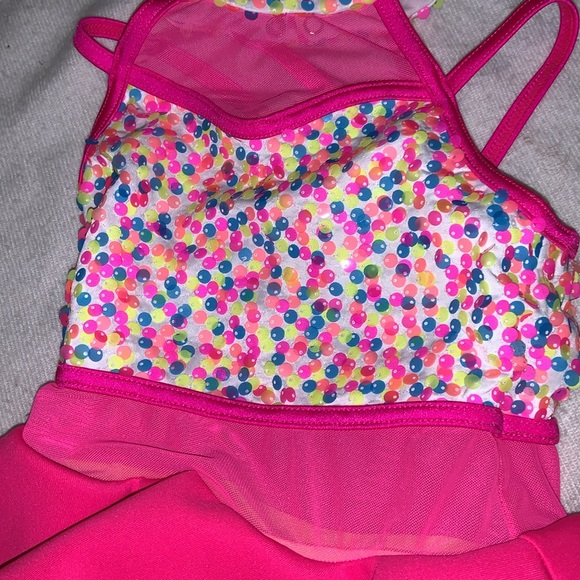 Weissman Costume “Oh me Oh my Oh you!” Child small. Pink and yellow with sequins - Picture 14 of 16